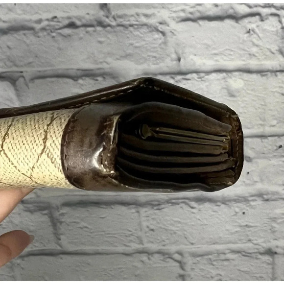 Christian Dior vintage 80s rare honeycomb print wallet. - Picture 7 of 14